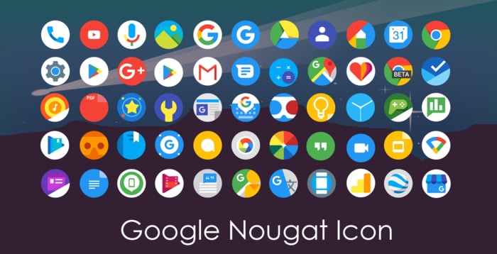 Pixel Nougat – Icon Pack 1