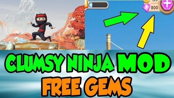 Clumsy Ninja MOD APK (Unlimited Gems and Coins) 2