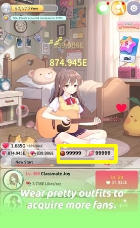 Guitar Girl: Relaxing Music Game MOD APK (Unlimited Resources) 2