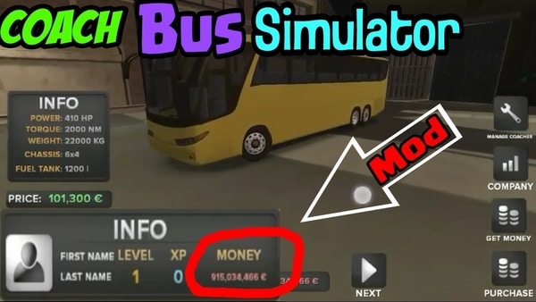 Coach Bus Simulator MOD APK (Unlimited Money) 3